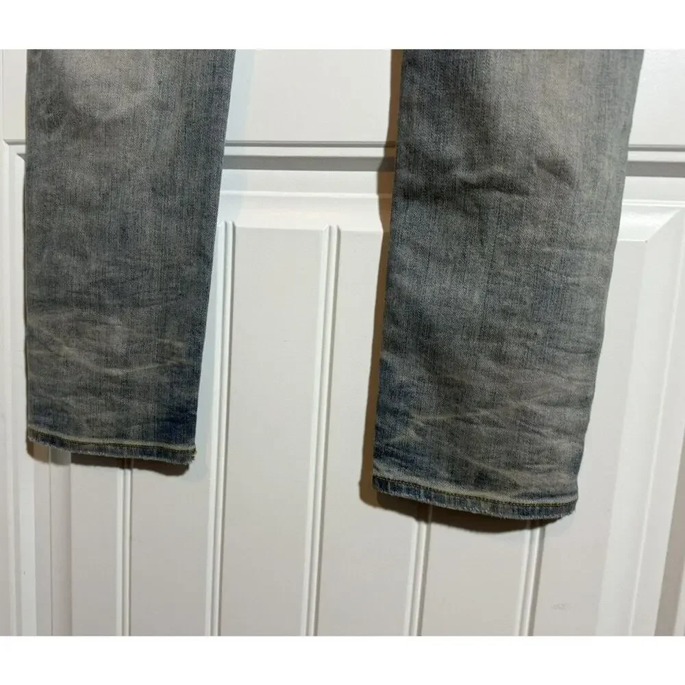 EUC Amiri Leopard Thrasher Denim - Picture 16 of 16